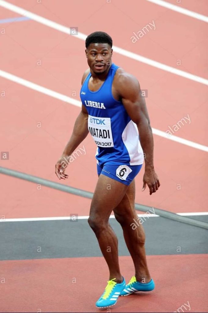 Emmanuel Matadi Liberia 100M and 200M runner