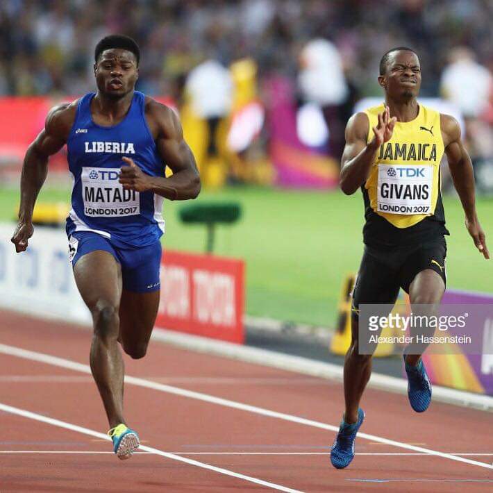 Emmanuel Matadi Liberia 100M and 200M runner